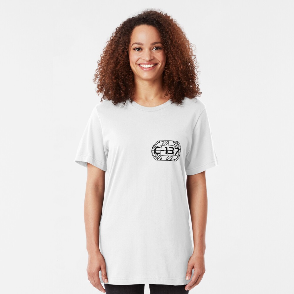 Geometry Planet Earth C-137 Dimension Slim Fit T-Shirt