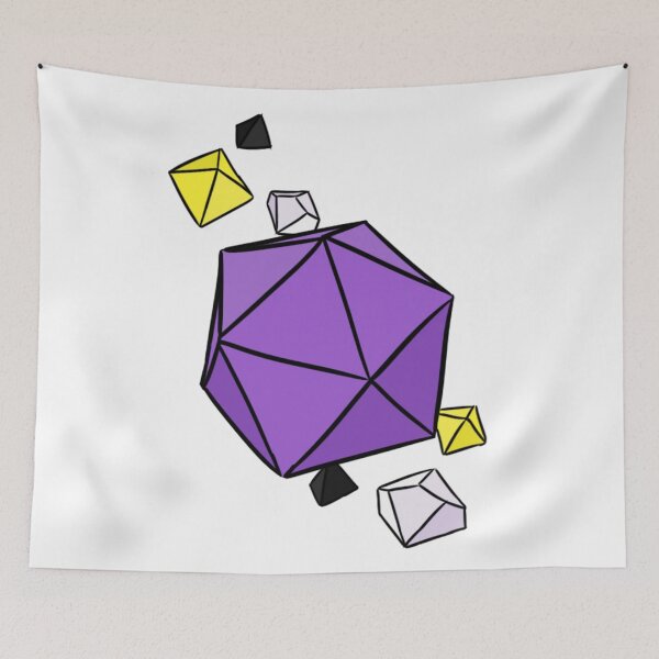 Item preview, Nonbinary Pride Colors Dice Set designed and sold by Blizardstar.