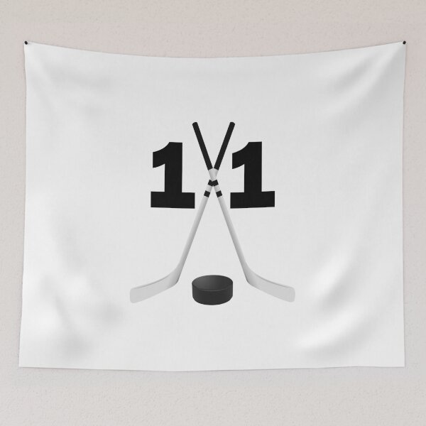 Item preview, Hockey number 11 - eleven with sticks and disc designed and sold by AllShirts21.