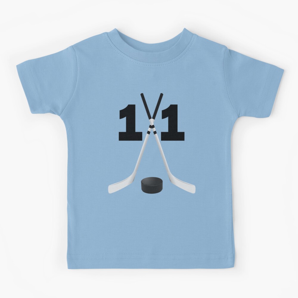 Hockey Number 11 - Eleven with Sticks and Disc Number Eleven Kids Clothing | Redbubble