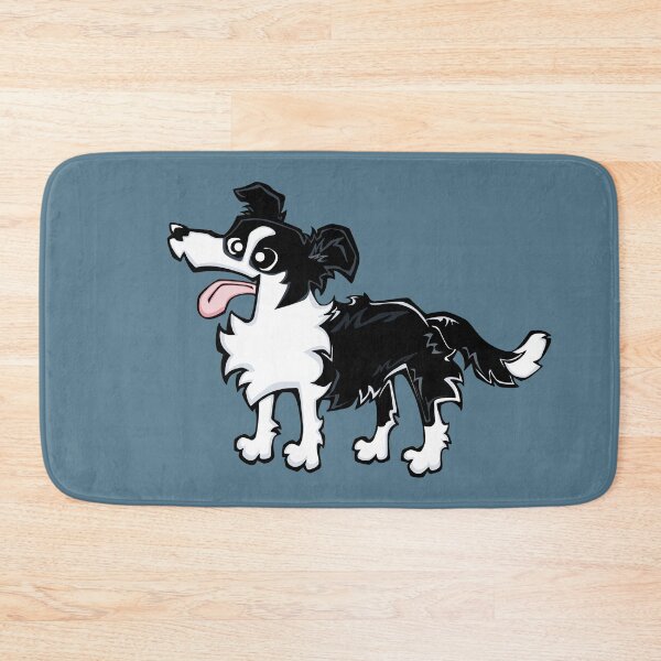 Item preview, Border Collie - Black and White (Full Body) BLUE BG designed and sold by TheChicken.