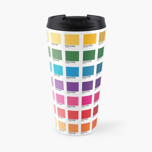 Sombras de colores Pantone Taza de viaje