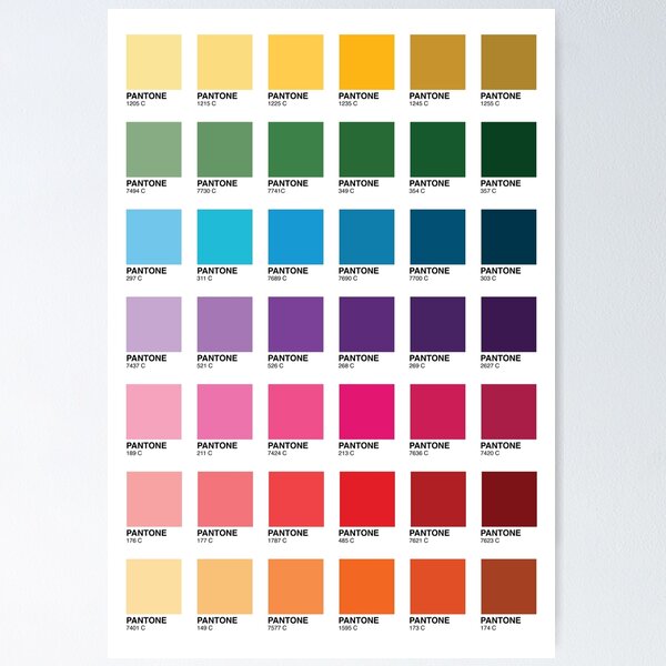 Right Back Pantone Postcard for Sale by Julia DeVincentis