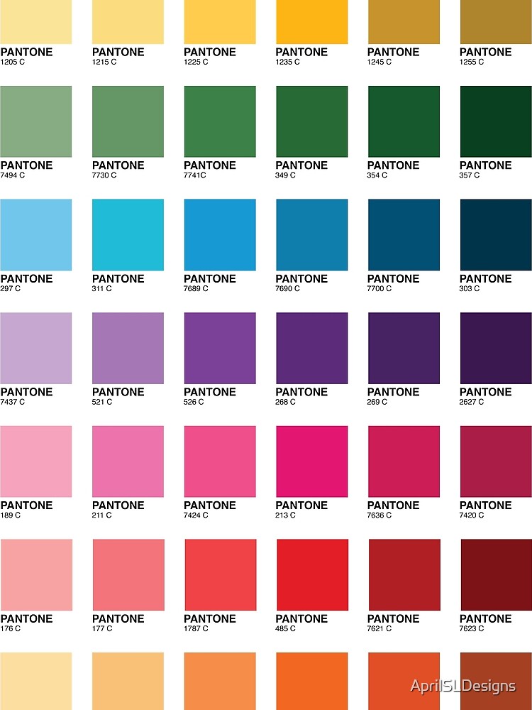 pantone color shirts