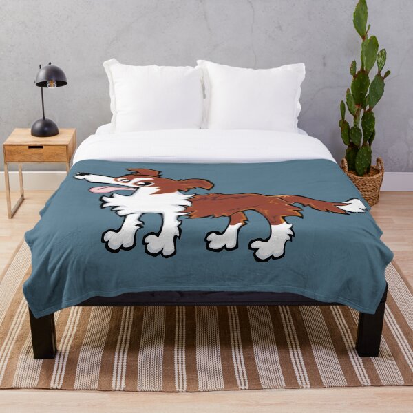 Item preview, Border Collie - Red and White (Full Body) BLUE BG designed and sold by TheChicken.
