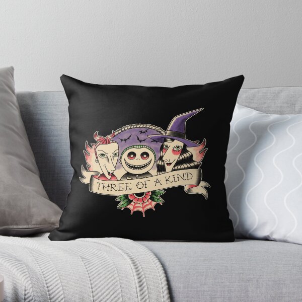 Three of a kind Throw Pillow