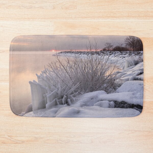 Item preview, Sunrise on Ice - Wintry Glory on Lake Ontario  designed and sold by Georgia Mizuleva.