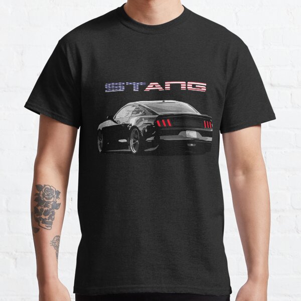 Verdunkelter Ford Mustang Stars and Bars Classic T-Shirt