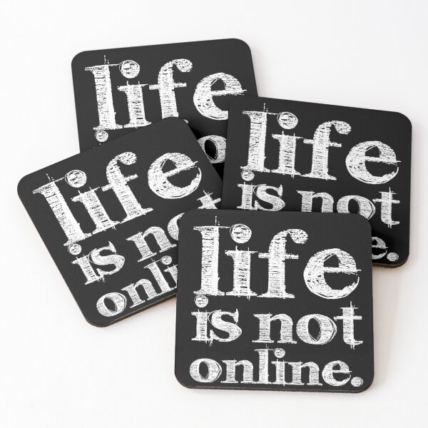 Item preview, LIFE IS NOT ONLINE designed and sold by BLACKSUN-SHOP.
