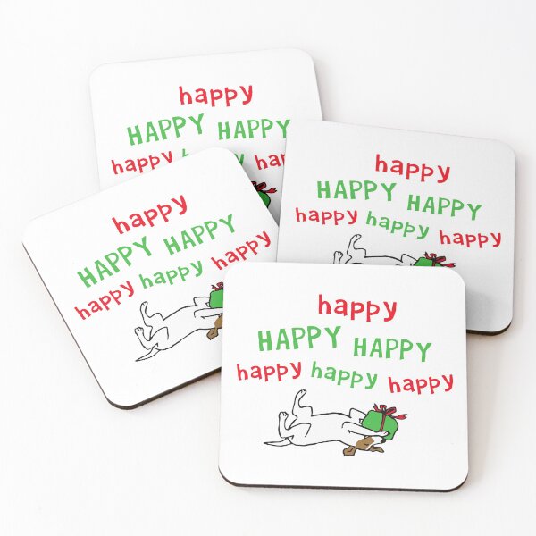 Item preview, Jack Russell Terrier Happy Christmas | Cute Dog Holiday designed and sold by Jenn Inashvili.