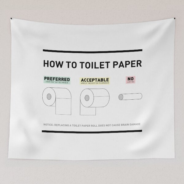 Item preview, How To Toilet Paper designed and sold by mushroomblue.