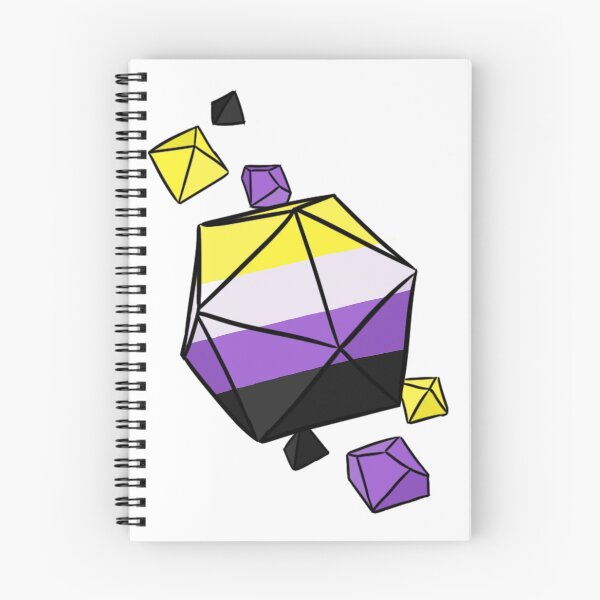Item preview, Nonbinary Pride Flag Dice Set designed and sold by Blizardstar.