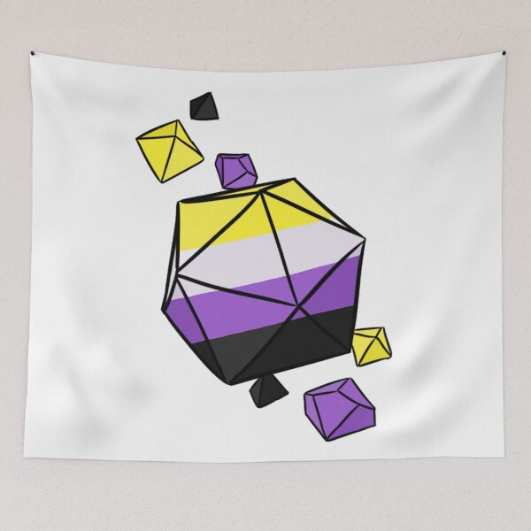 Item preview, Nonbinary Pride Flag Dice Set designed and sold by Blizardstar.