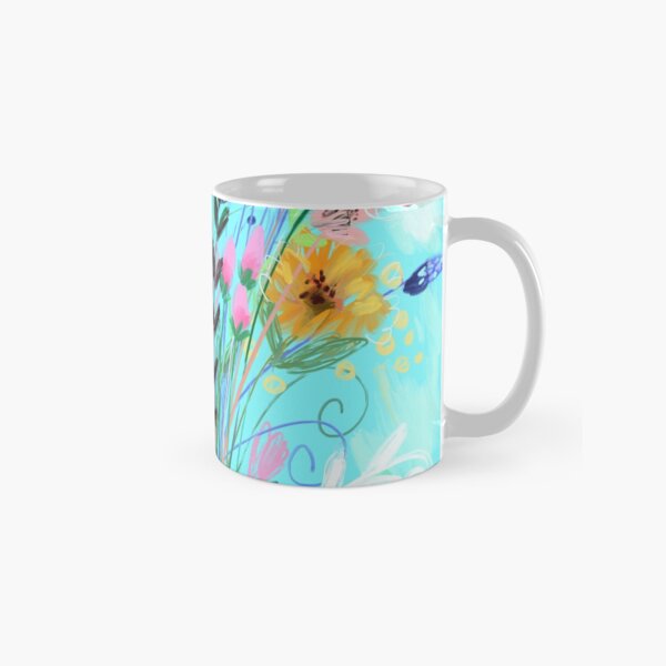 The Sky Is Always Blue With Flowers Apron Classic Mug