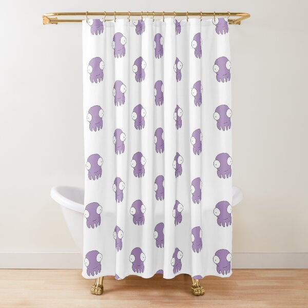 S for Squid Shower Curtain