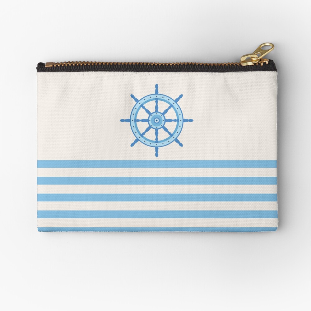 AFE Baby Blue Helm Wheel Zipper Pouch