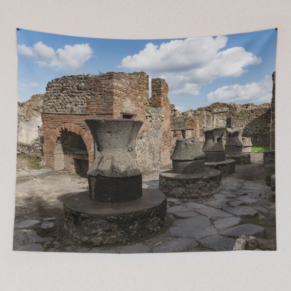 Item preview, Ancient Pompeii - Bakery of Modestus Millstones and Bread Oven designed and sold by Georgia Mizuleva.
