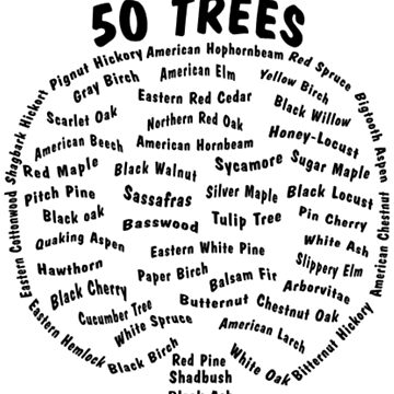 Artwork thumbnail, 50 Trees Arbor Day Arborist Plant Tree Forest Gift. by maxxexchange