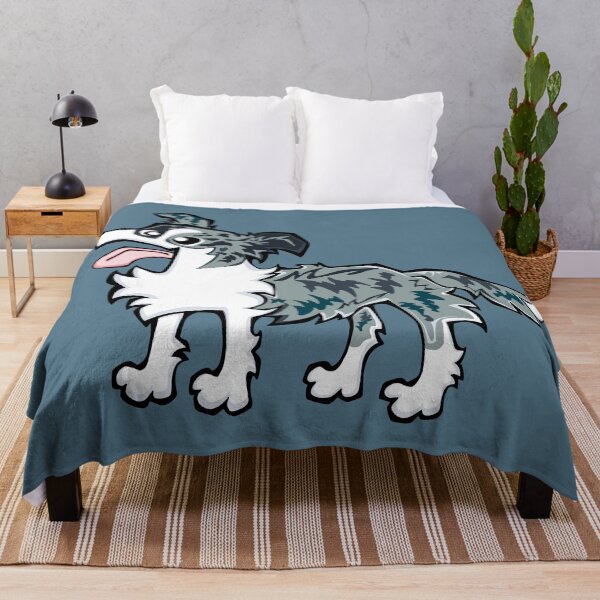 Item preview, Border Collie - Blue Merle (Full Body) BLUE BG designed and sold by TheChicken.