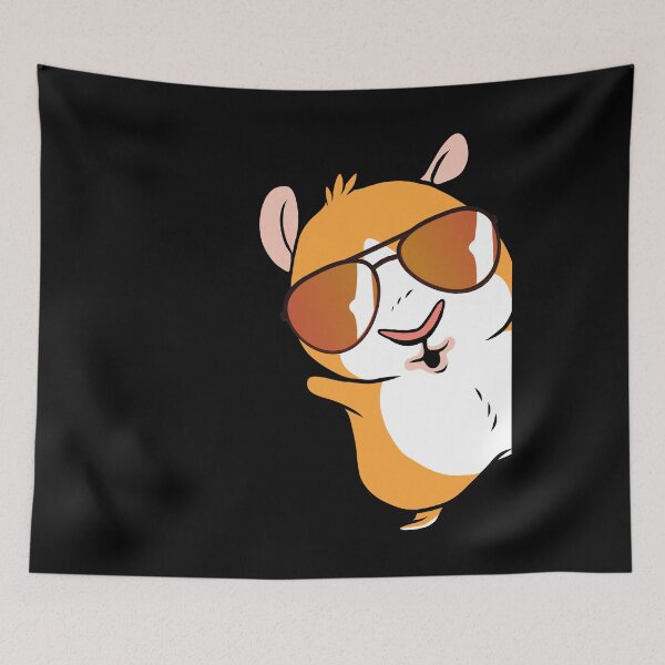 Item preview, Hamster with sunglasses designed and sold by Weilichesmag.