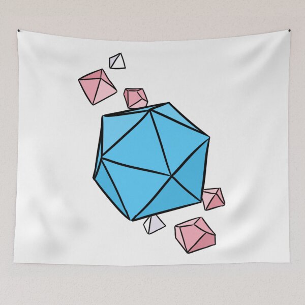 Item preview, Trans Pride Colors Dice Set Blue designed and sold by Blizardstar.