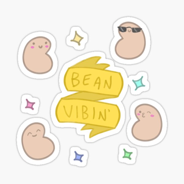 Kawaii Small Smol Tumblr Bean | Sticker