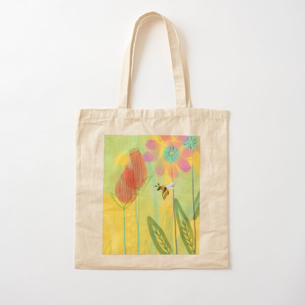 Bumble Bee On A Sunny Day Cotton Tote Bag