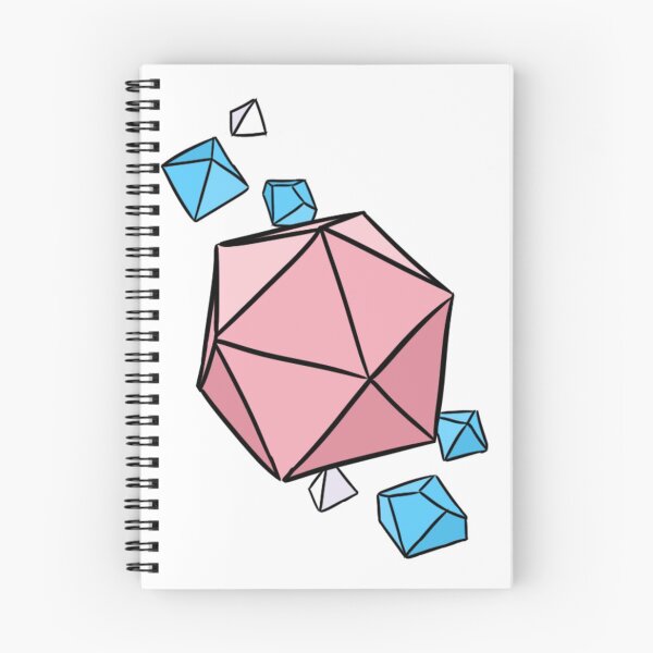 Item preview, Trans Pride Colors Dice Set Pink designed and sold by Blizardstar.