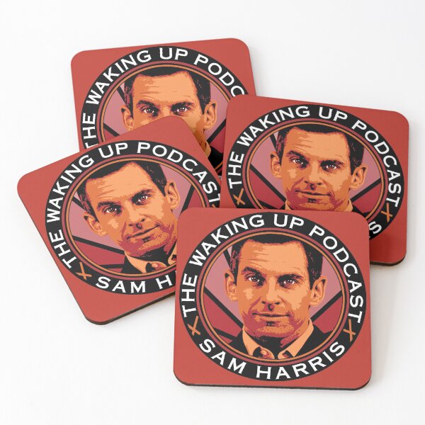 Item preview, Sam Harris JRE Waking Up Podcast Poster designed and sold by AMehroke.