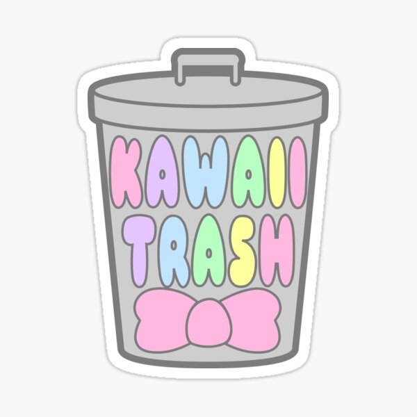 Kawaii Trash Sticker