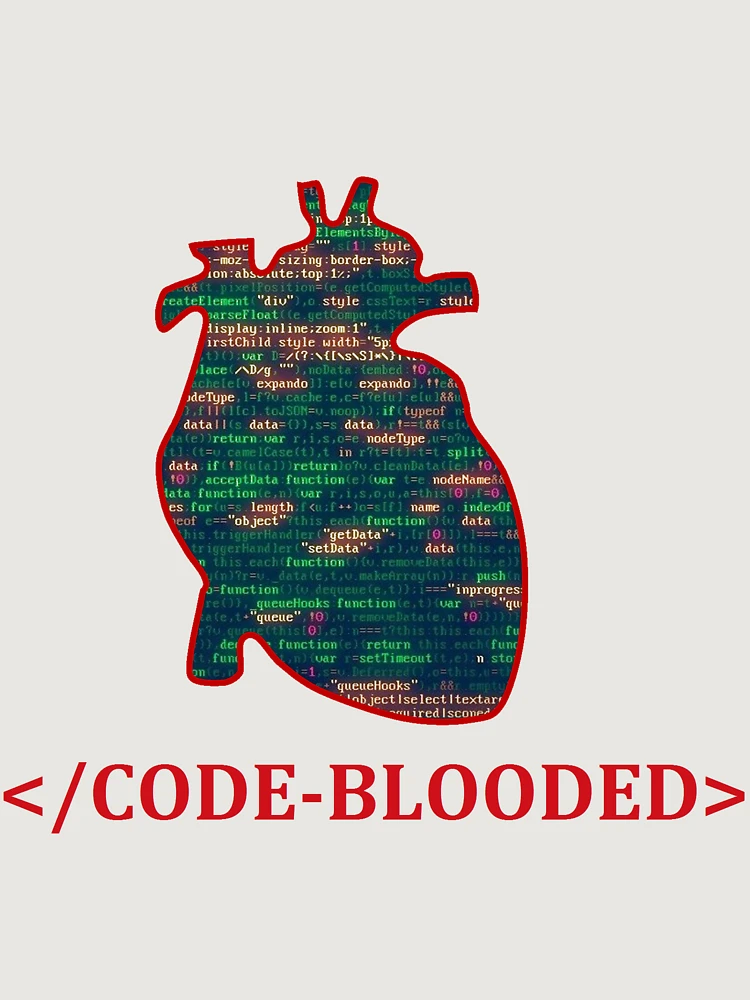 Thumbnail 6 of 6, Premium Oversized Sweatshirt, Code Blooded HTML designed and sold by EngAppDesign.