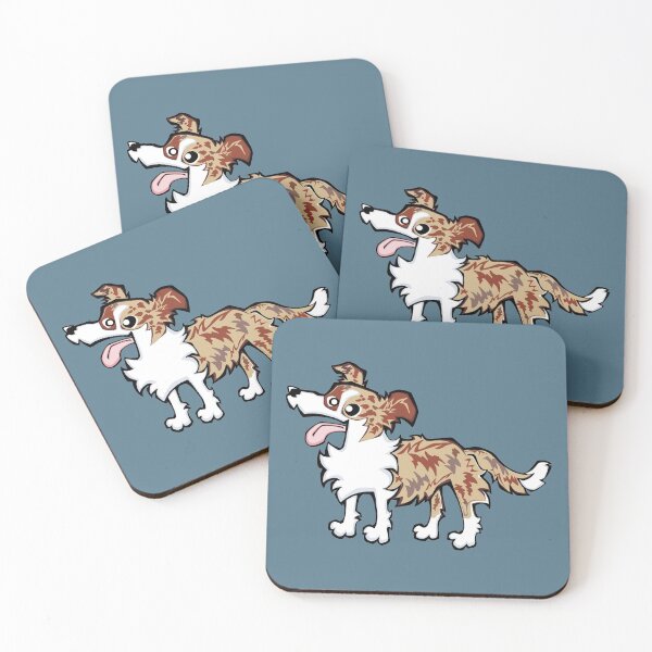 Item preview, Border Collie - Red Merle (Full Body) BLUE BG designed and sold by TheChicken.