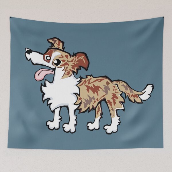Item preview, Border Collie - Red Merle (Full Body) BLUE BG designed and sold by TheChicken.