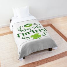 Kiss Me I'm Irish Emoji JoyPixels Love Ireland Comforter
