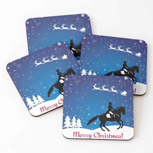 Item preview, Christmas Horse Dressage Winter designed and sold by Patricia Barmatz.