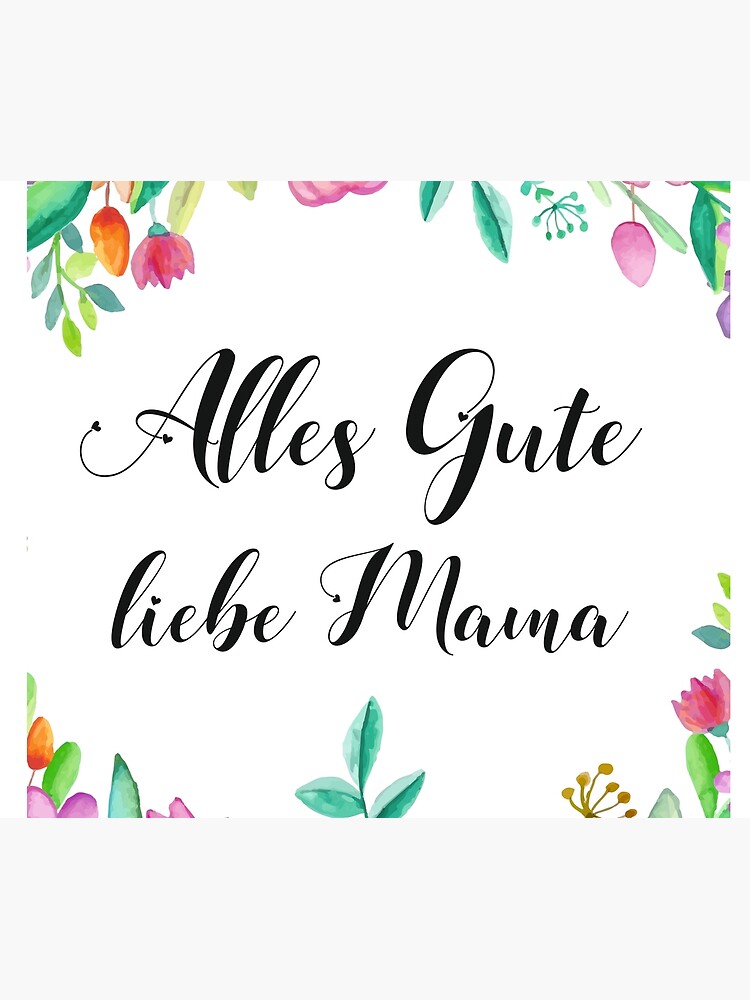 Liebe Mama Mutter Quote German Family Love Gift Idea Duvet Cover By Tanabe Redbubble