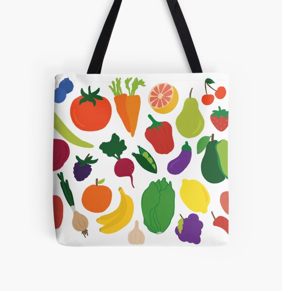 Sacculi - Fruit Print Canvas Tote Bag