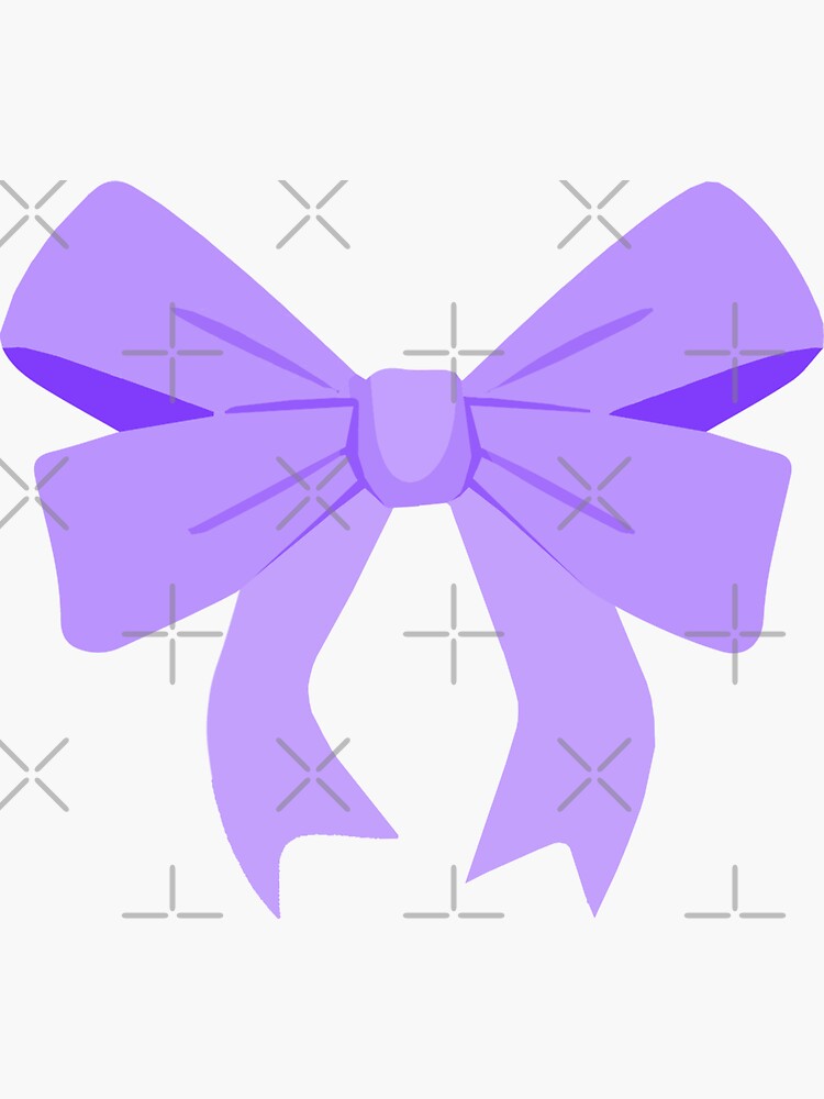 Cute Lavender Bow Sticker for Sale by The Sticker Shop