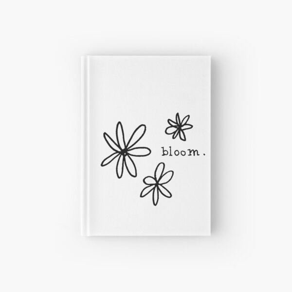 line art: bloom Hardcover Journal
