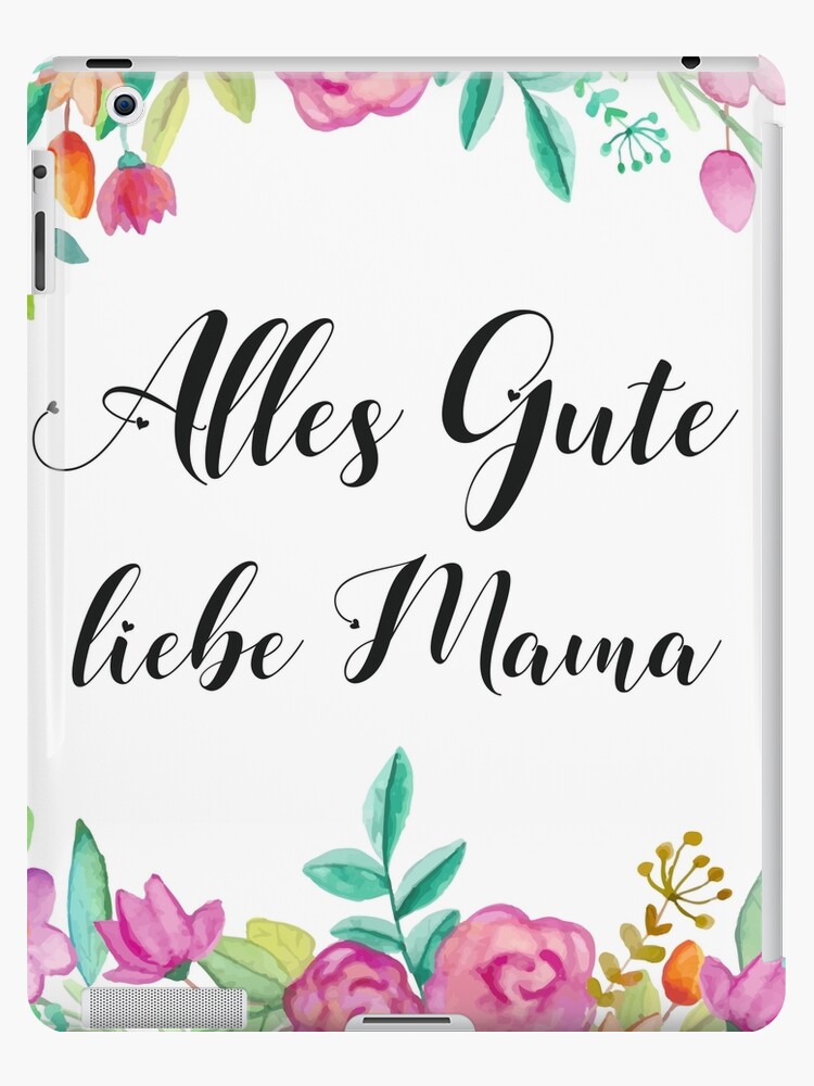 Liebe Mama Mutter Quote German Family Love Gift Idea Ipad Case Skin By Tanabe Redbubble