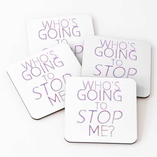 Item preview, Who's Going to Stop Me? designed and sold by TheWriteShoppe.