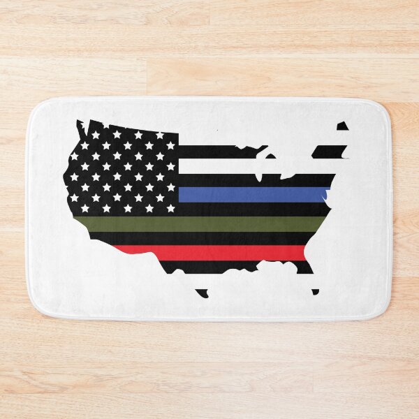 Item preview, America Outline: Police, Military, Fire designed and sold by CM-PD.