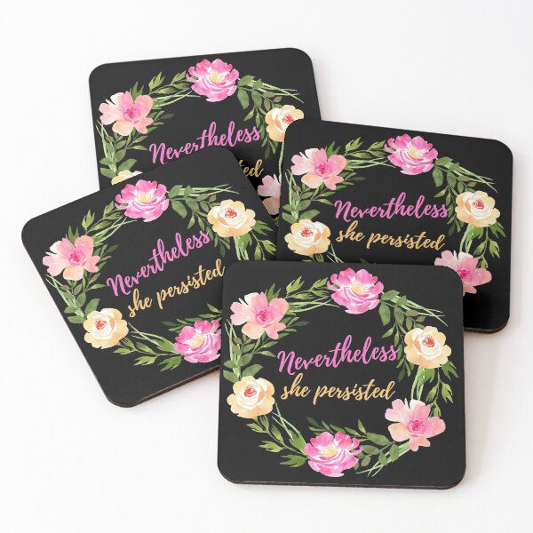Item preview, Nevertheless She Persisted Floral Feminist Women's Right Gift designed and sold by Linda Roisum.
