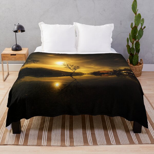 Item preview, Moonrise of the famous tree at Padarn Lake near Snowdon designed and sold by DafyddEm.