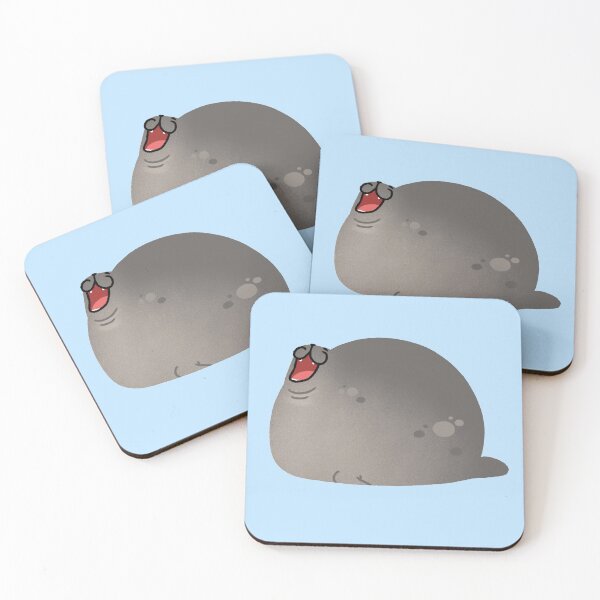 Item preview, Cute Mochi Seal - Happy mochi seal designed and sold by KTJoh.