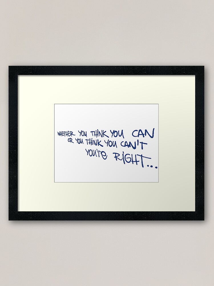 Alternate view of If you think... Framed Art Print