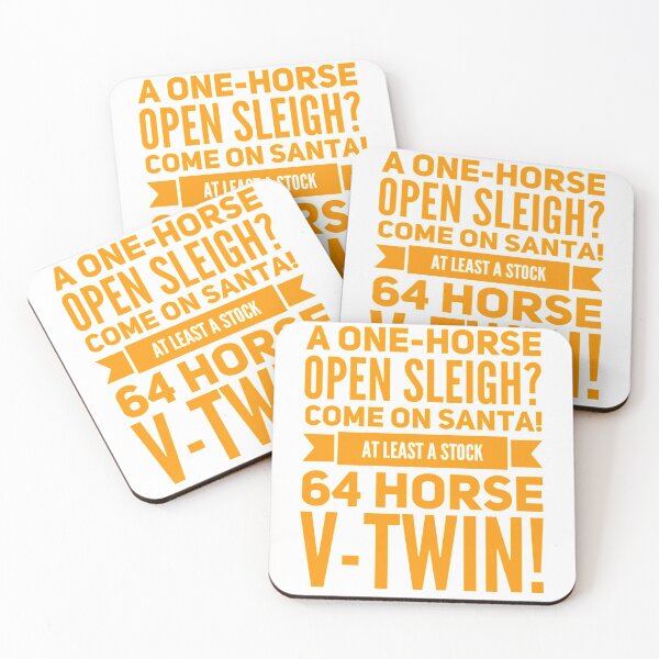 Item preview, Santa Needs A V-Twin Motorcycle Engine Christmas Theme Orange Text designed and sold by TWMBDesigns.