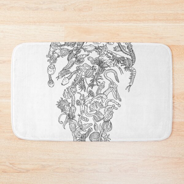Item preview, Protostomia, trilobites, velvetworm, worms, tardigrades etc - Evolution - Black and White designed and sold by EvolutionPoster.