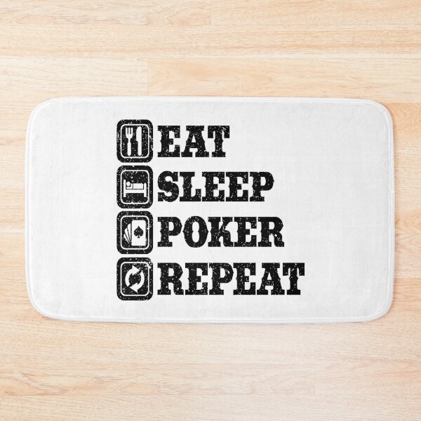 Artikelvorschau, Poker Fanatic - Eat Sleep Poker Wiederholung entworfen und verkauft von IdentiTee Studios.
