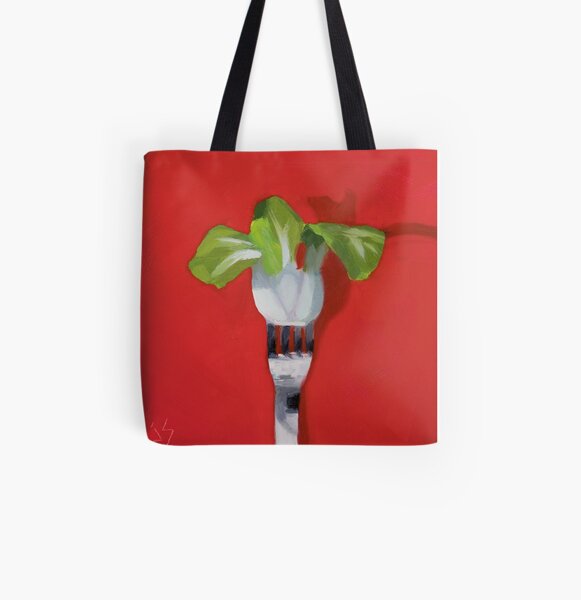 Stuck - Bok Choy All Over Print Tote Bag